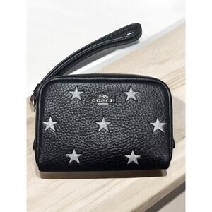NWT Coach CW413 Star Print Pouch Wristlet